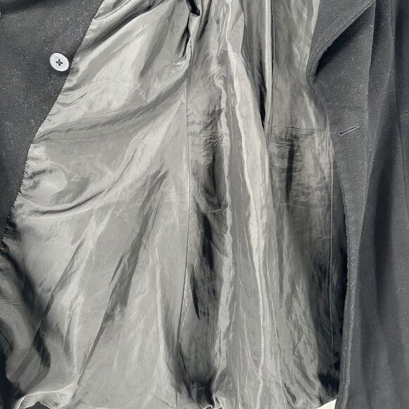 Michael Kors Walker Coat Black Wool Blend Belted Womens Size Small Classic Coat - Picture 11 of 14